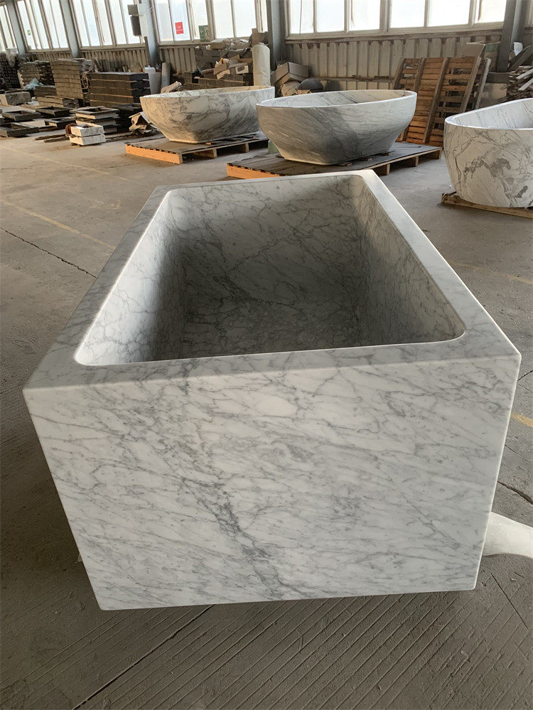 Bianco carrara marble bathtub 150x90x65cm Bianco carrara marble bathtub 150x90x65cm