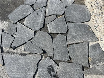 หินชนวนสีดำ Crazy Paving